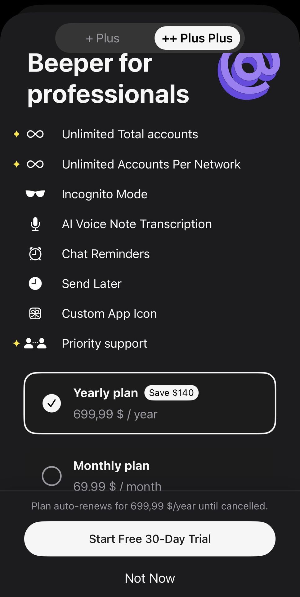 Beeper outil de centralisation de messages / DM